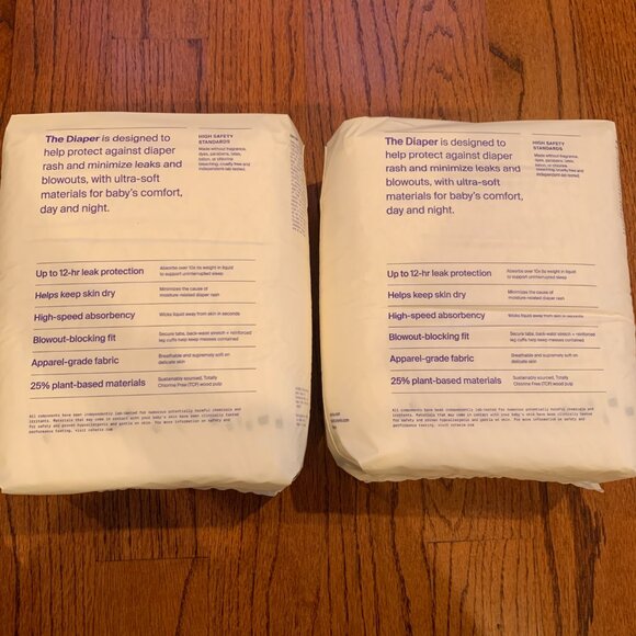 BNIB Sealed The Coterie 'The Diaper' | Size 7 | 2 Packs (32 diapers) - Picture 2 of 5